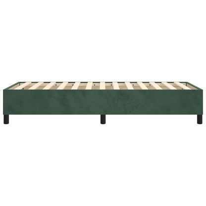 Giroletto a Molle Verde Scuro 90x190 cm in Velluto - homemem39