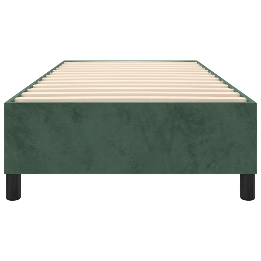 Giroletto a Molle Verde Scuro 90x200 cm in Velluto - homemem39