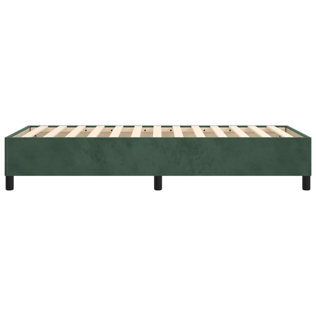 Giroletto a Molle Verde Scuro 100x200 cm in Velluto - homemem39