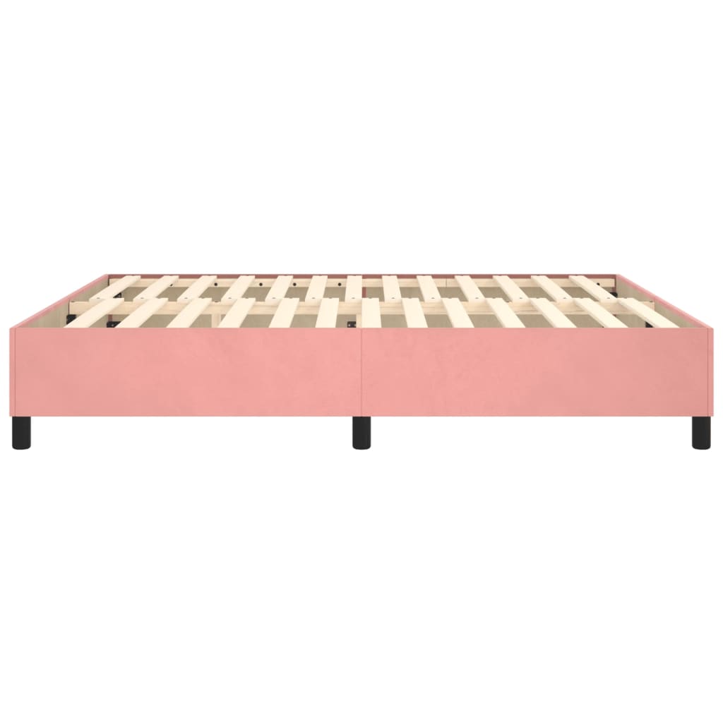 Giroletto a Molle Rosa 180x200 cm in Velluto - homemem39