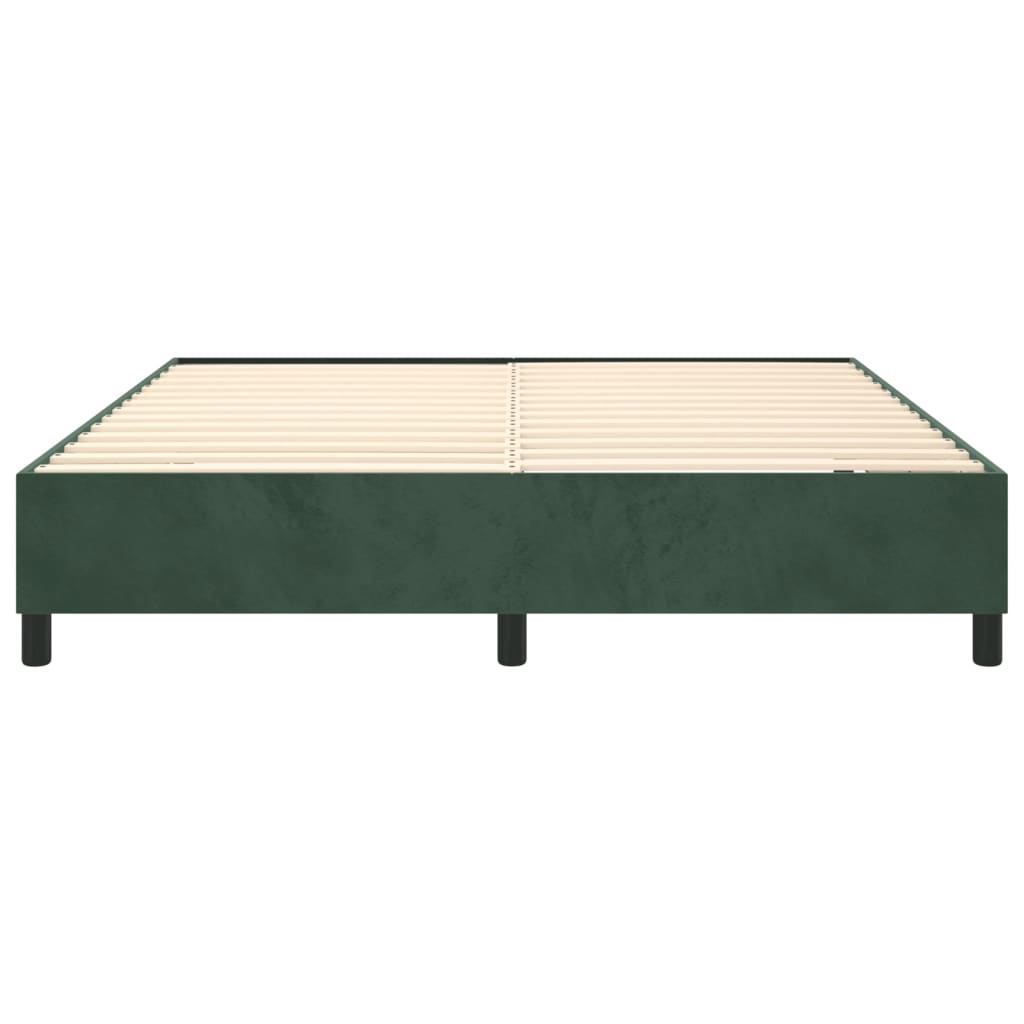 Giroletto a Molle Verde Scuro 200x200 cm in Velluto - homemem39