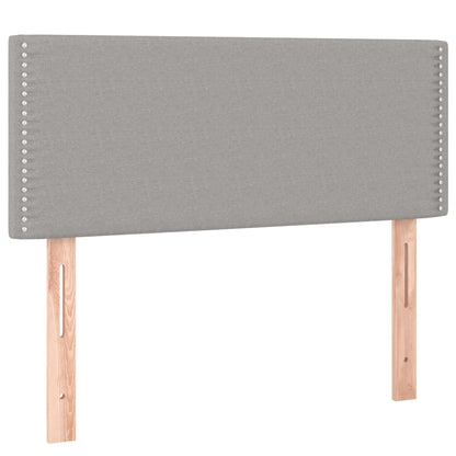 Letto a Molle Materasso e LED Grigio Chiaro 80x200 cm Tessuto - homemem39