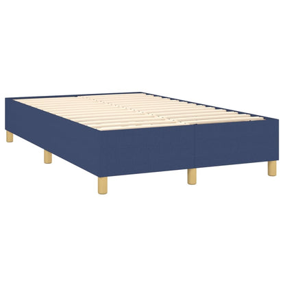 Letto a Molle con Materasso e LED Blu 120x200cm in Tessuto - homemem39