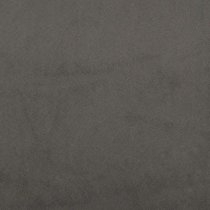 Giroletto con Testiera Grigio Scuro 140x190 cm in Velluto - homemem39