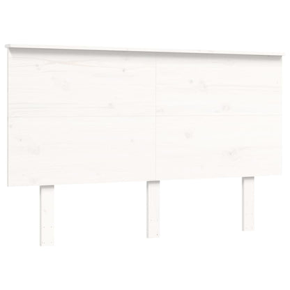 Giroletto con Testiera Bianco 120x200 cm in Legno Massello - homemem39