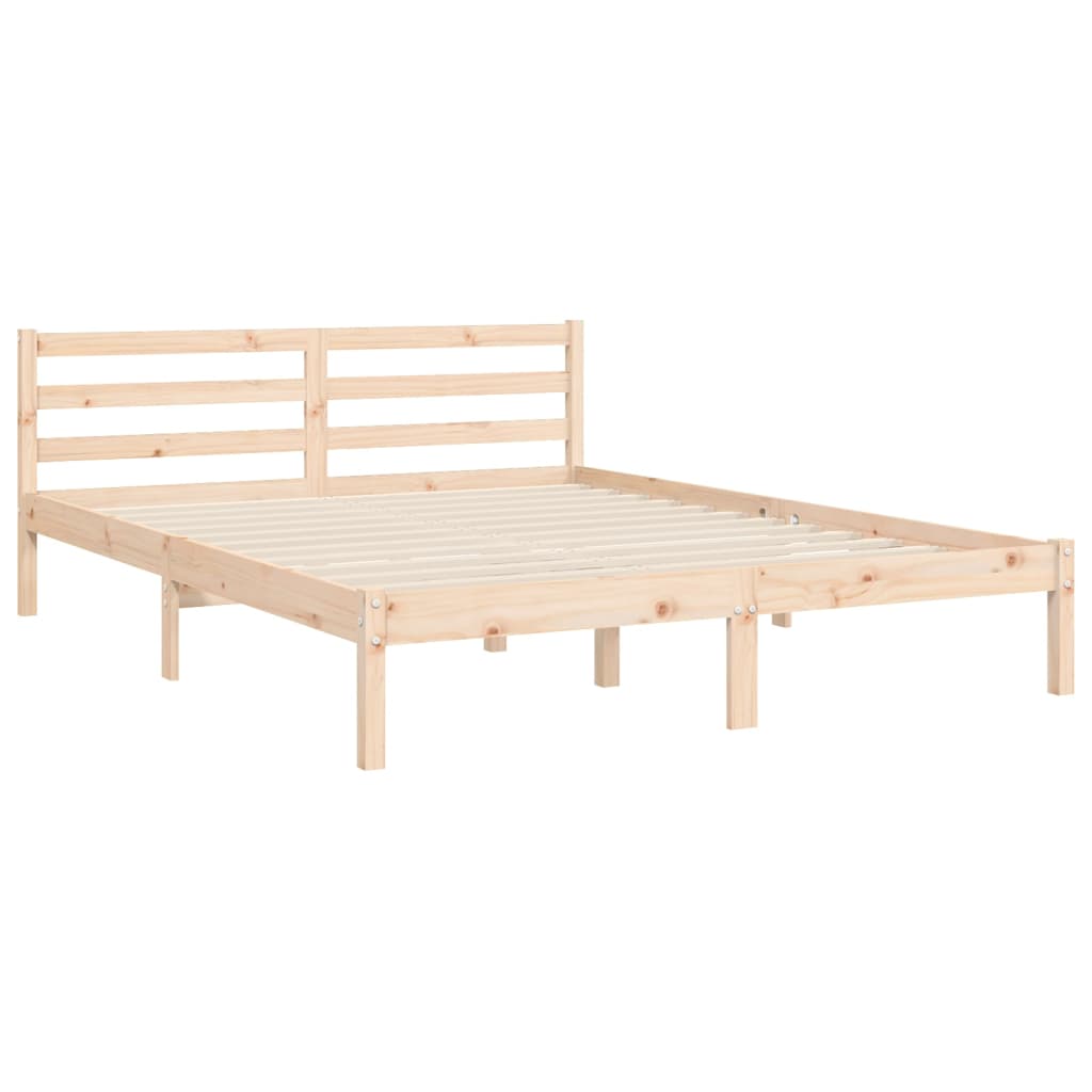 Giroletto con Testiera 5FT King Size in Legno Massello - homemem39