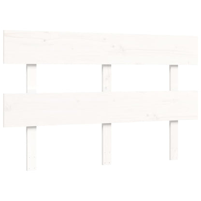 Giroletto con Testiera Bianco 4FT6 Double in Legno Massello - homemem39