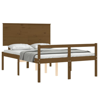 Giroletto con Testiera Miele 4FT6 Double in Legno Massello - homemem39