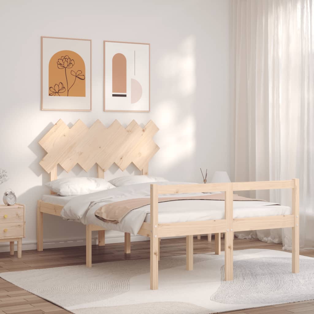 Letto per Anziani con Testiera Double in Legno Massello - homemem39