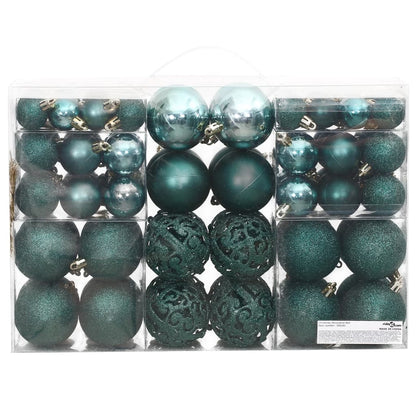 Palline di Natale 100 pz Verdi 3 / 4 / 6 cm - homemem39