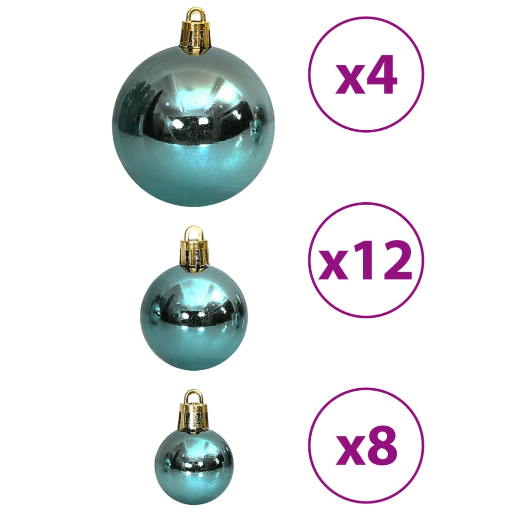 Palline di Natale 100 pz Verdi 3 / 4 / 6 cm - homemem39