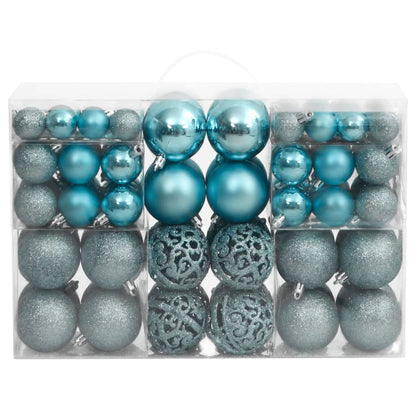 Palline di Natale 100 pz Turchesi 3 / 4 / 6 cm - homemem39