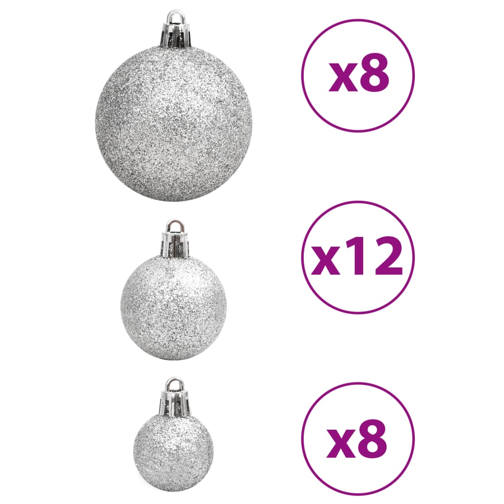 Palline di Natale 100 pz Blu e Argento 3 / 4 / 6 cm - homemem39