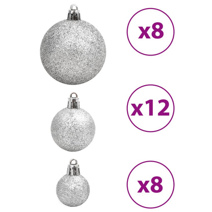 Palline di Natale 100 pz Blu e Argento 3 / 4 / 6 cm - homemem39