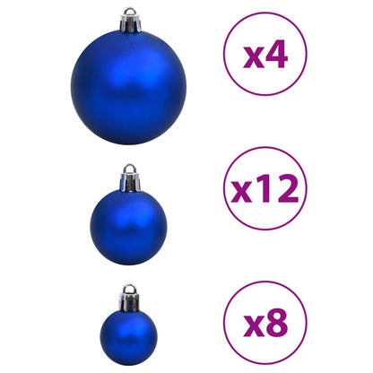 Palline di Natale 100 pz Blu e Argento 3 / 4 / 6 cm - homemem39