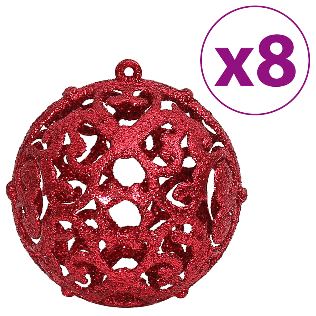 Palline di Natale 100 pz Rosso Vino 3 / 4 / 6 cm - homemem39