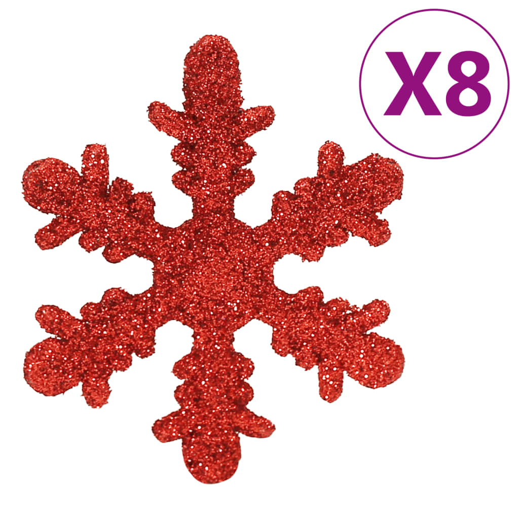 Set Palline di Natale 111 pz Rosso in Polistirene - homemem39