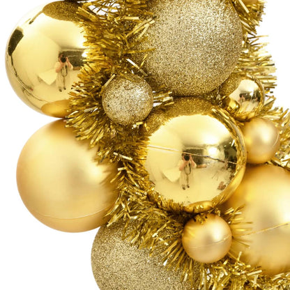 Ghirlanda di Natale Oro 45 cm in Polistirene - homemem39