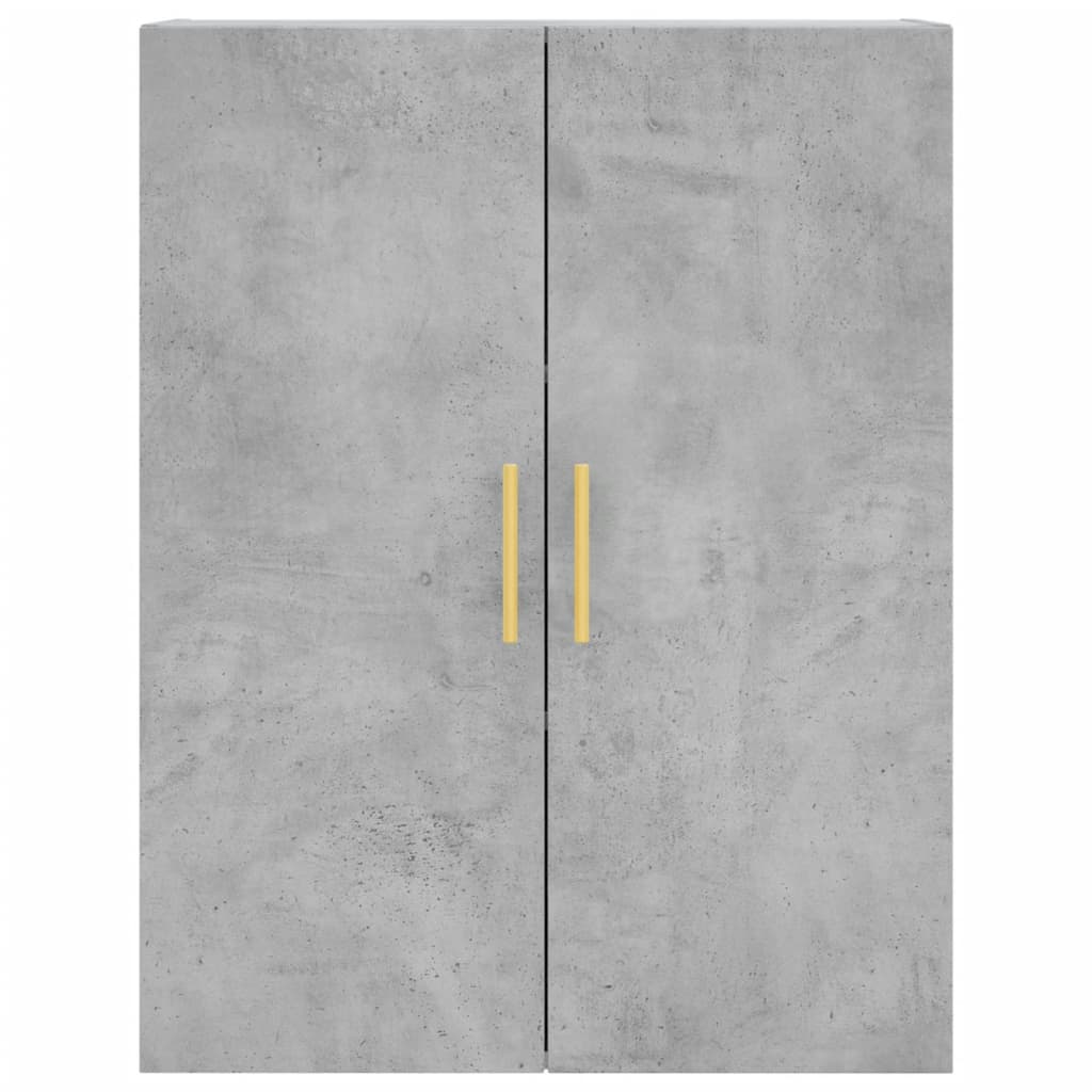 Credenza Grigio Cemento 69,5x34x180 cm in Legno Multistrato - homemem39