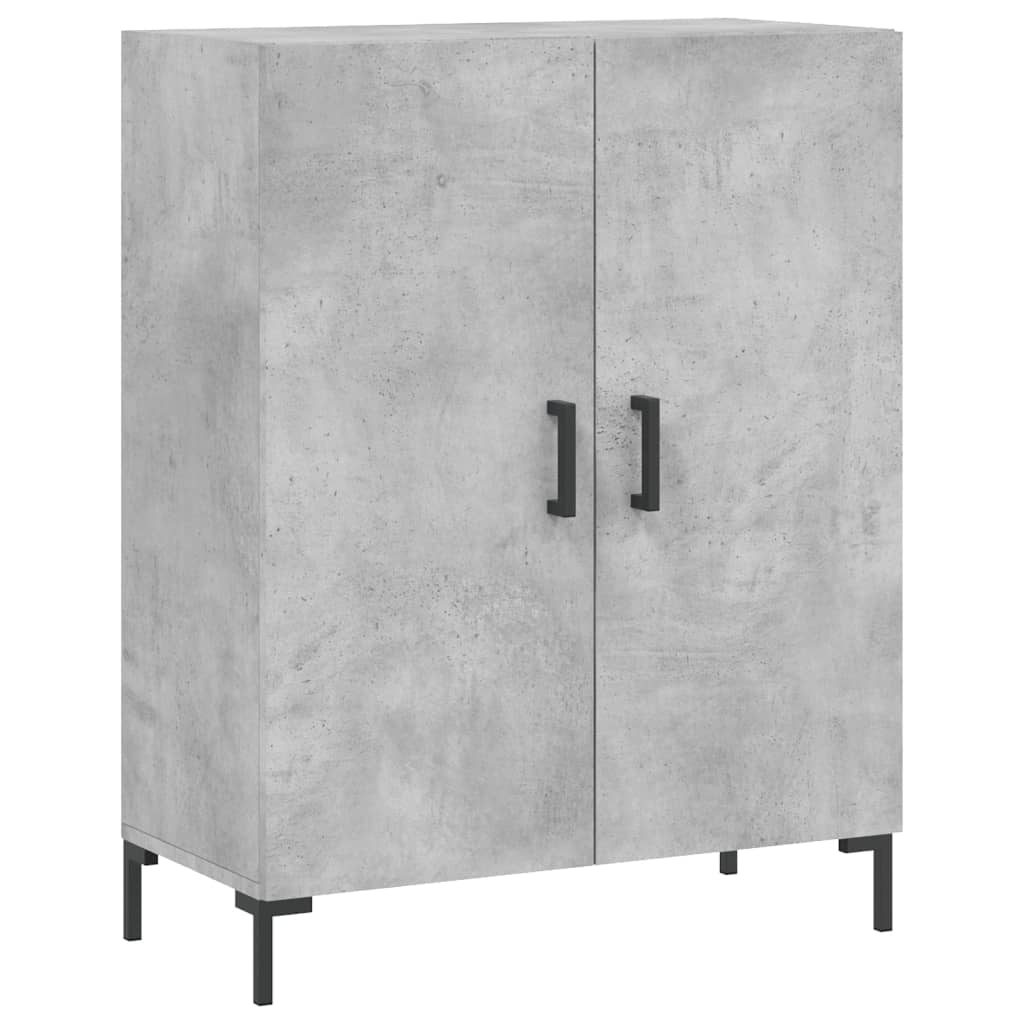 Credenza Grigio Cemento 69,5x34x180 cm in Legno Multistrato - homemem39