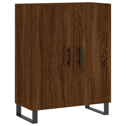 Credenza Rovere Marrone 69,5x34x180 cm in Legno Multistrato - homemem39