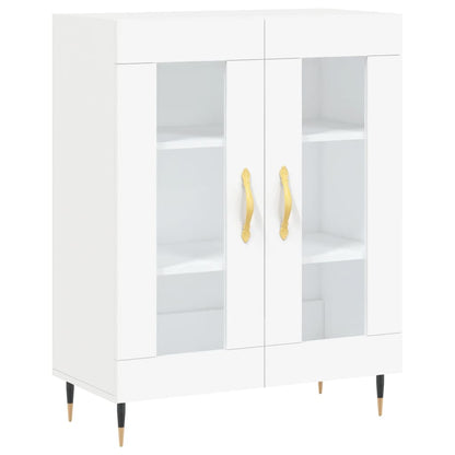 Credenza Bianca 69,5x34x180 cm in Legno Multistrato - homemem39