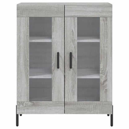 Credenza Grigio Sonoma 69,5x34x180 cm in Legno Multistrato - homemem39