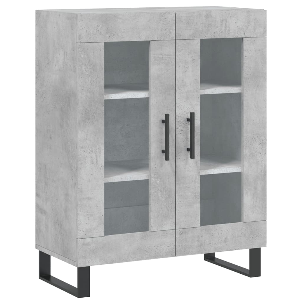 Credenza Grigio Cemento 69,5x34x180 cm in Legno Multistrato - homemem39