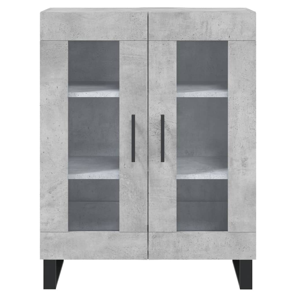 Credenza Grigio Cemento 69,5x34x180 cm in Legno Multistrato - homemem39