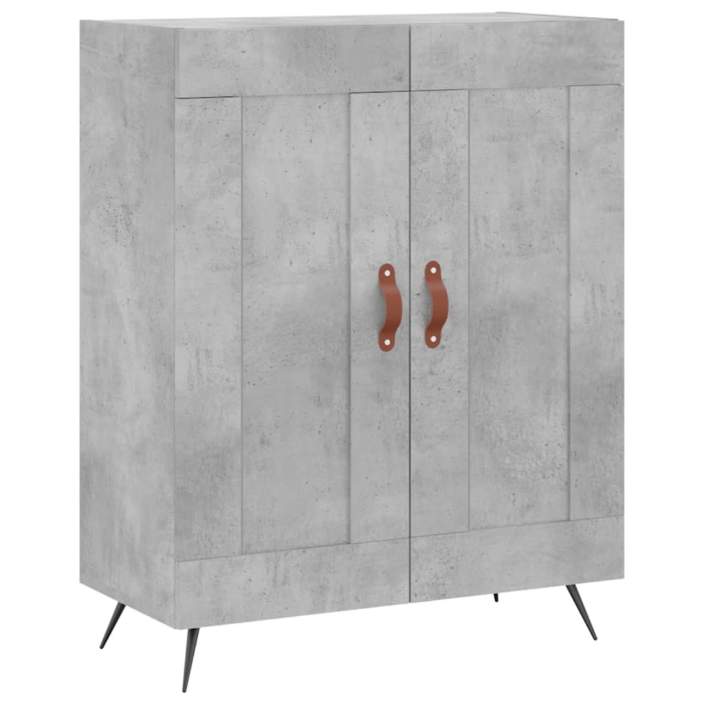 Credenza Grigio Cemento 69,5x34x180 cm in Legno Multistrato - homemem39