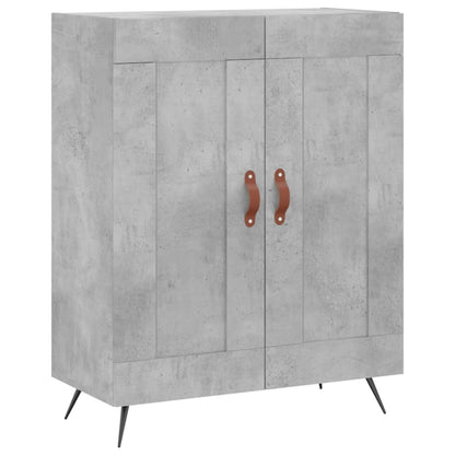 Credenza Grigio Cemento 69,5x34x180 cm in Legno Multistrato - homemem39