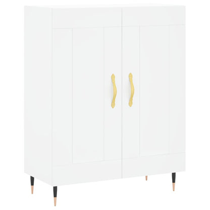 Credenza Bianca 69,5x34x180 cm in Legno Multistrato - homemem39