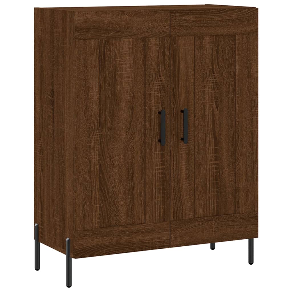 Credenza Rovere Marrone 69,5x34x180 cm in Legno Multistrato - homemem39