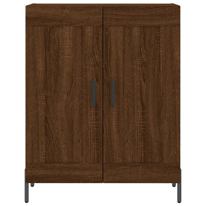 Credenza Rovere Marrone 69,5x34x180 cm in Legno Multistrato - homemem39