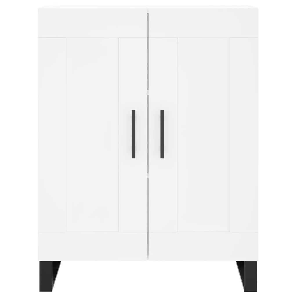 Credenza Bianca 69,5x34x180 cm in Legno Multistrato - homemem39