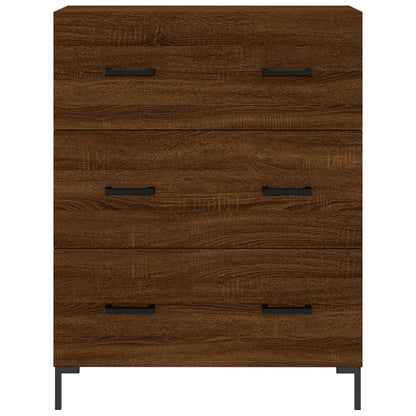 Credenza Rovere Marrone 69,5x34x180 cm in Legno Multistrato - homemem39