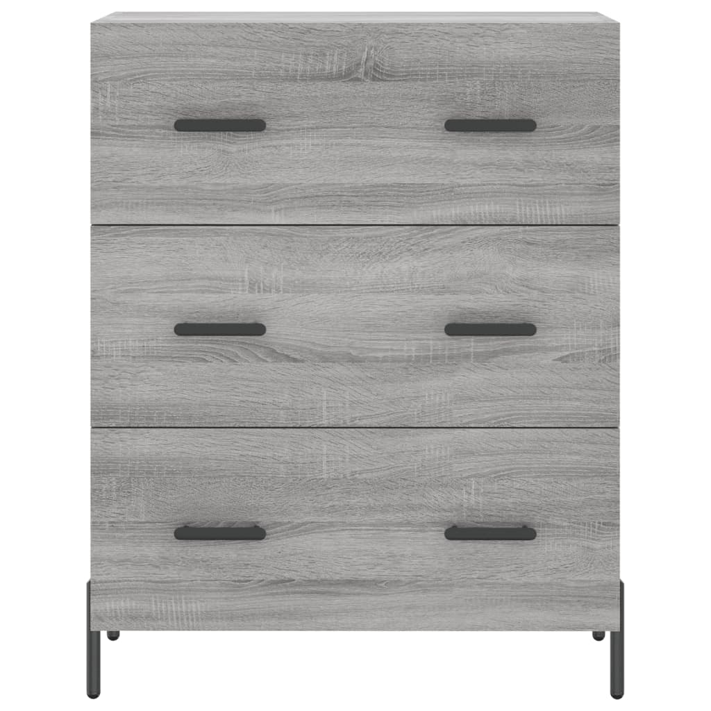 Credenza Grigio Sonoma 69,5x34x180 cm in Legno Multistrato - homemem39