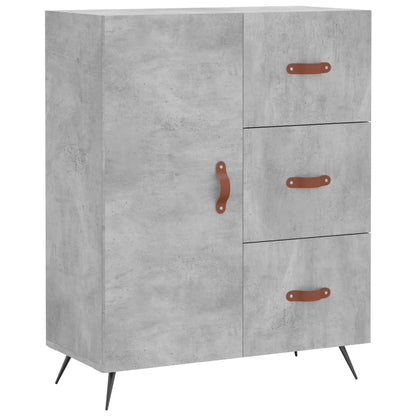 Credenza Grigio Cemento 69,5x34x180 cm in Legno Multistrato - homemem39