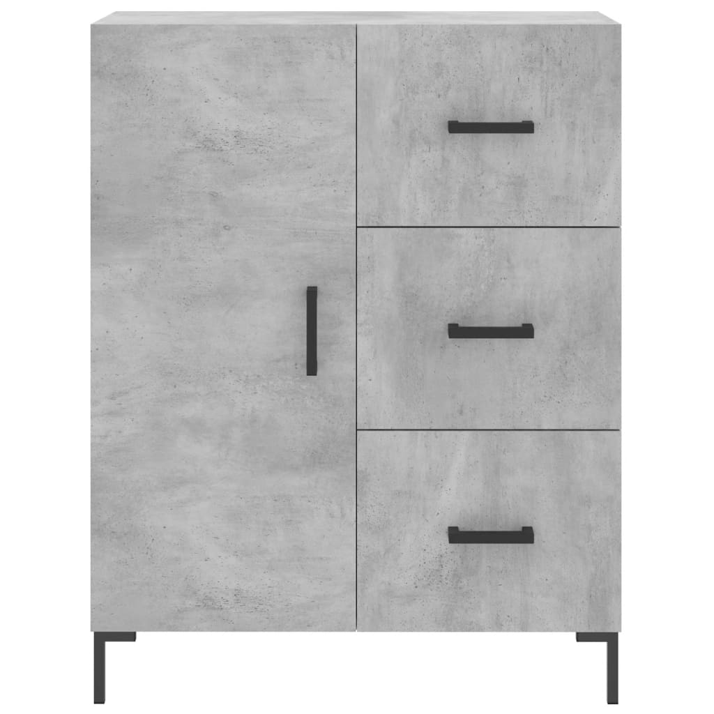 Credenza Grigio Cemento 69,5x34x180 cm in Legno Multistrato - homemem39