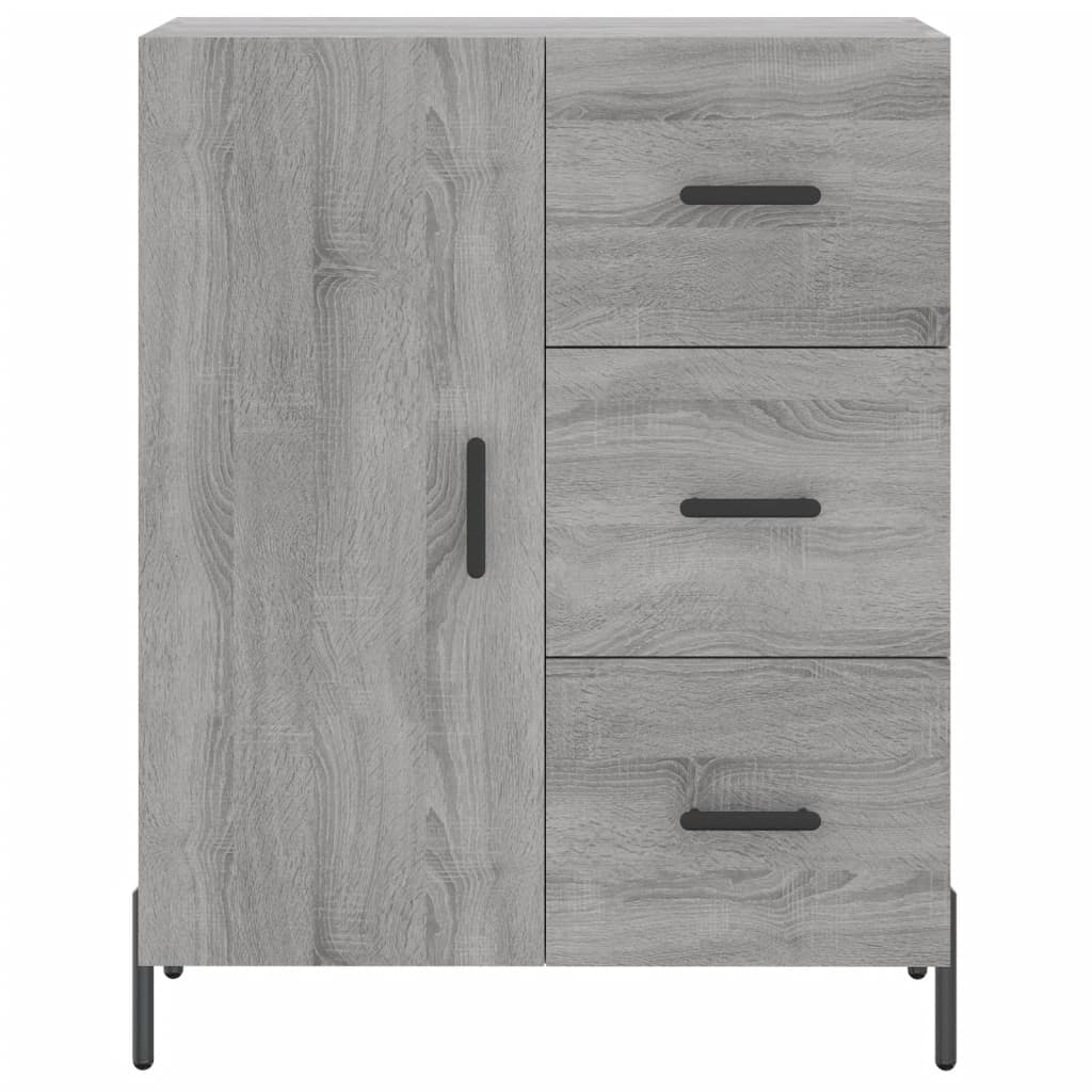 Credenza Grigio Sonoma 69,5x34x180 cm in Legno Multistrato - homemem39