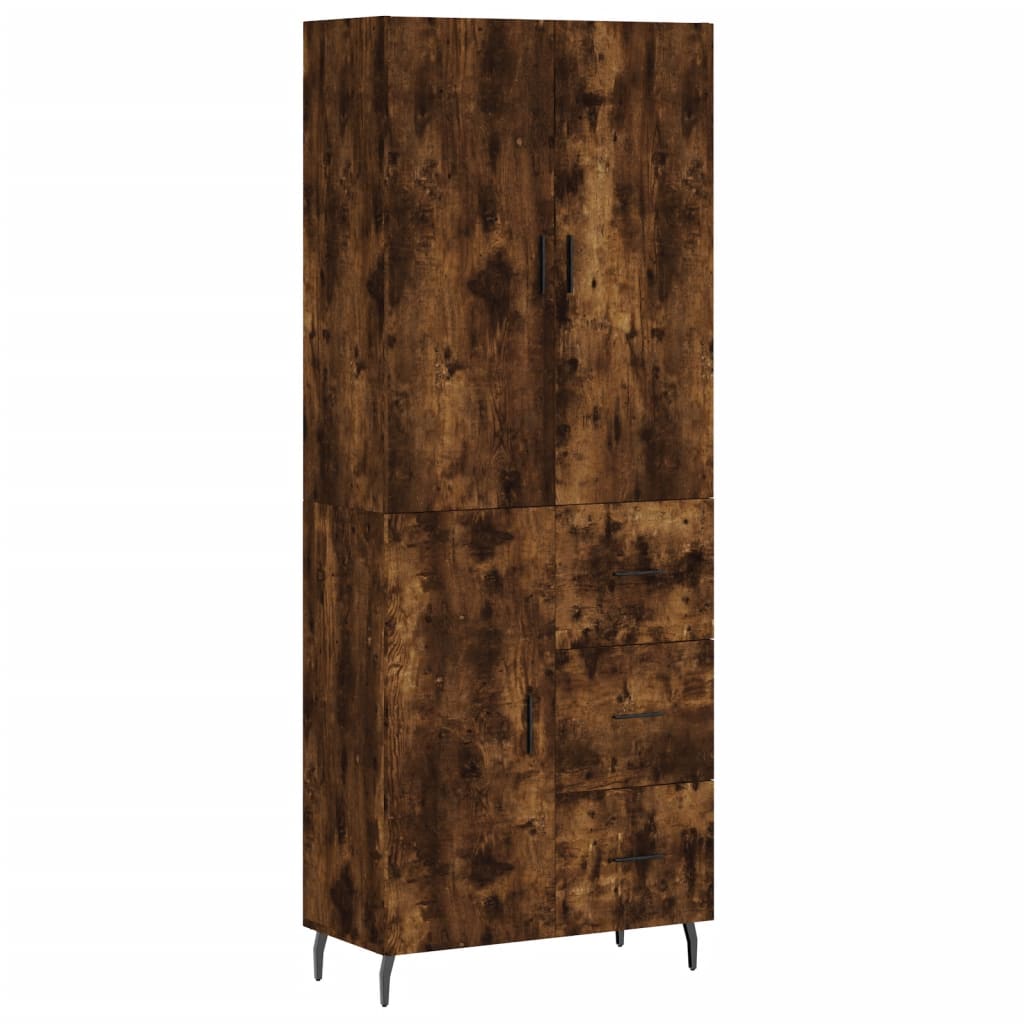 Credenza Rovere Fumo  69,5x34x180 cm in Legno Multistrato - homemem39