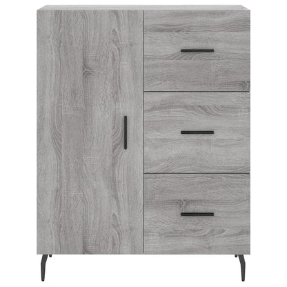 Credenza Grigio Sonoma 69,5x34x180 cm in Legno Multistrato - homemem39