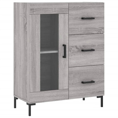 Credenza Grigio Sonoma 69,5x34x180 cm in Legno Multistrato - homemem39