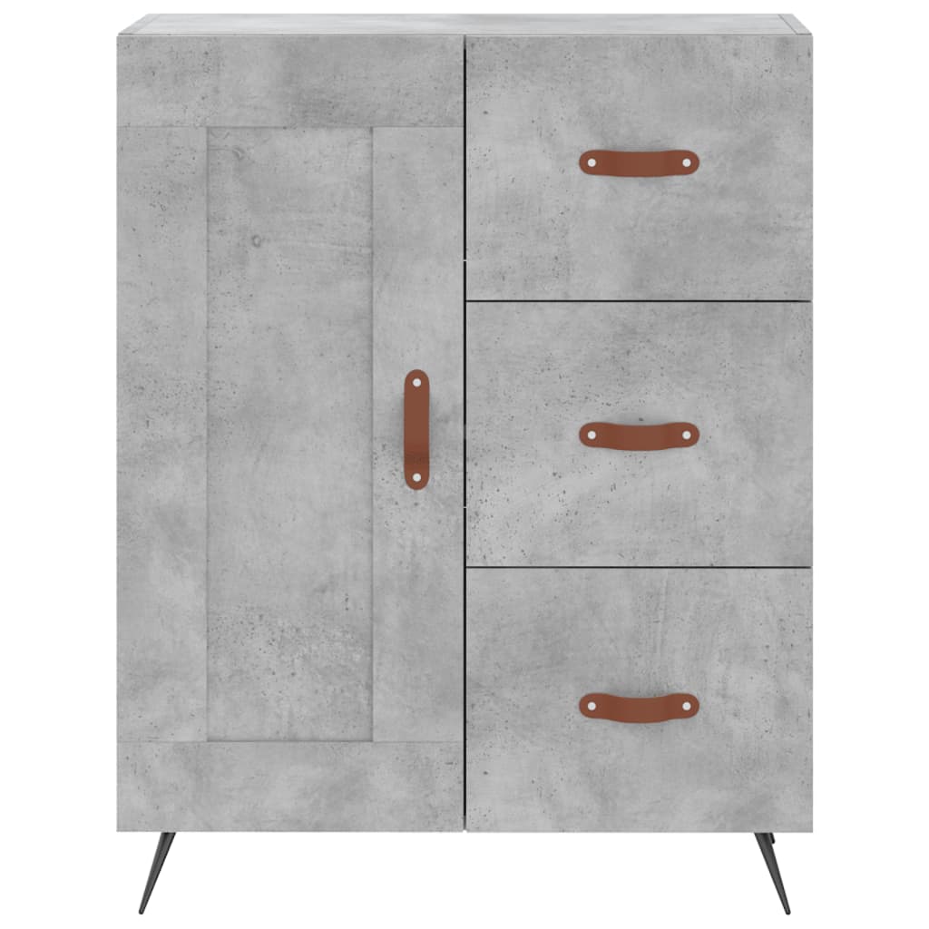 Credenza Grigio Cemento 69,5x34x180 cm in Legno Multistrato - homemem39