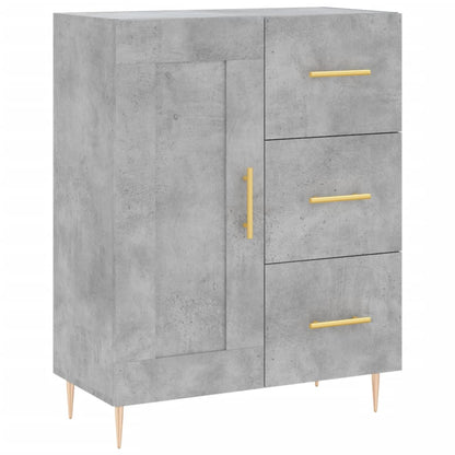 Credenza Grigio Cemento 69,5x34x180 cm in Legno Multistrato - homemem39