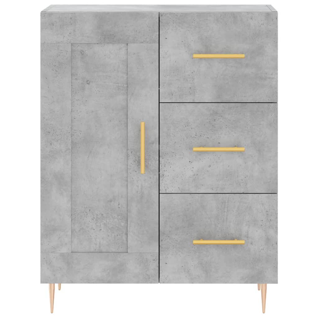 Credenza Grigio Cemento 69,5x34x180 cm in Legno Multistrato - homemem39