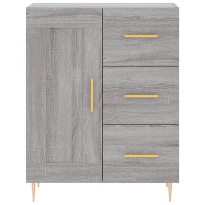 Credenza Grigio Sonoma 69,5x34x180 cm in Legno Multistrato - homemem39