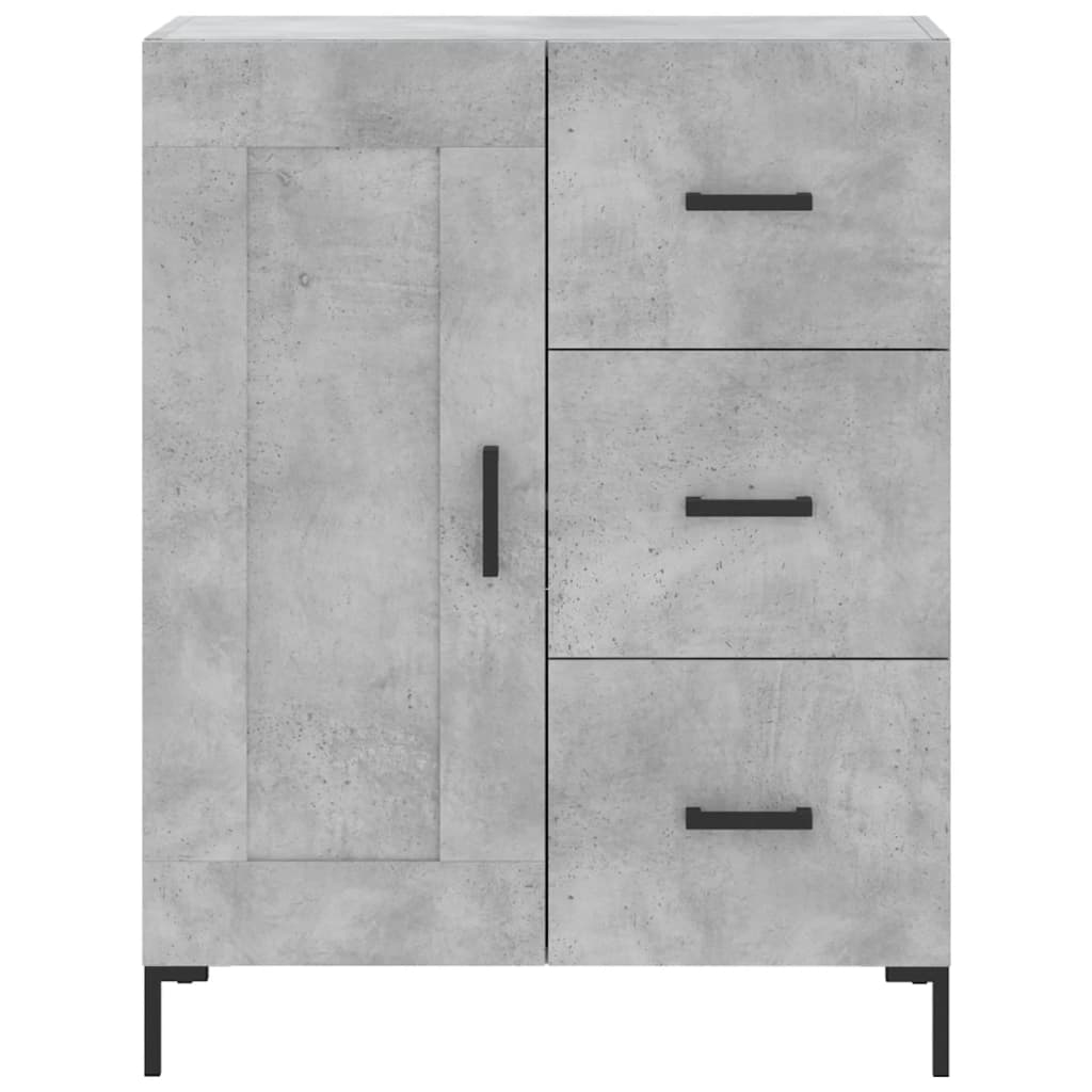 Credenza Grigio Cemento 69,5x34x180 cm in Legno Multistrato - homemem39