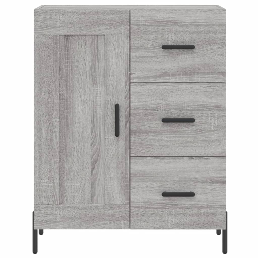 Credenza Grigio Sonoma 69,5x34x180 cm in Legno Multistrato - homemem39