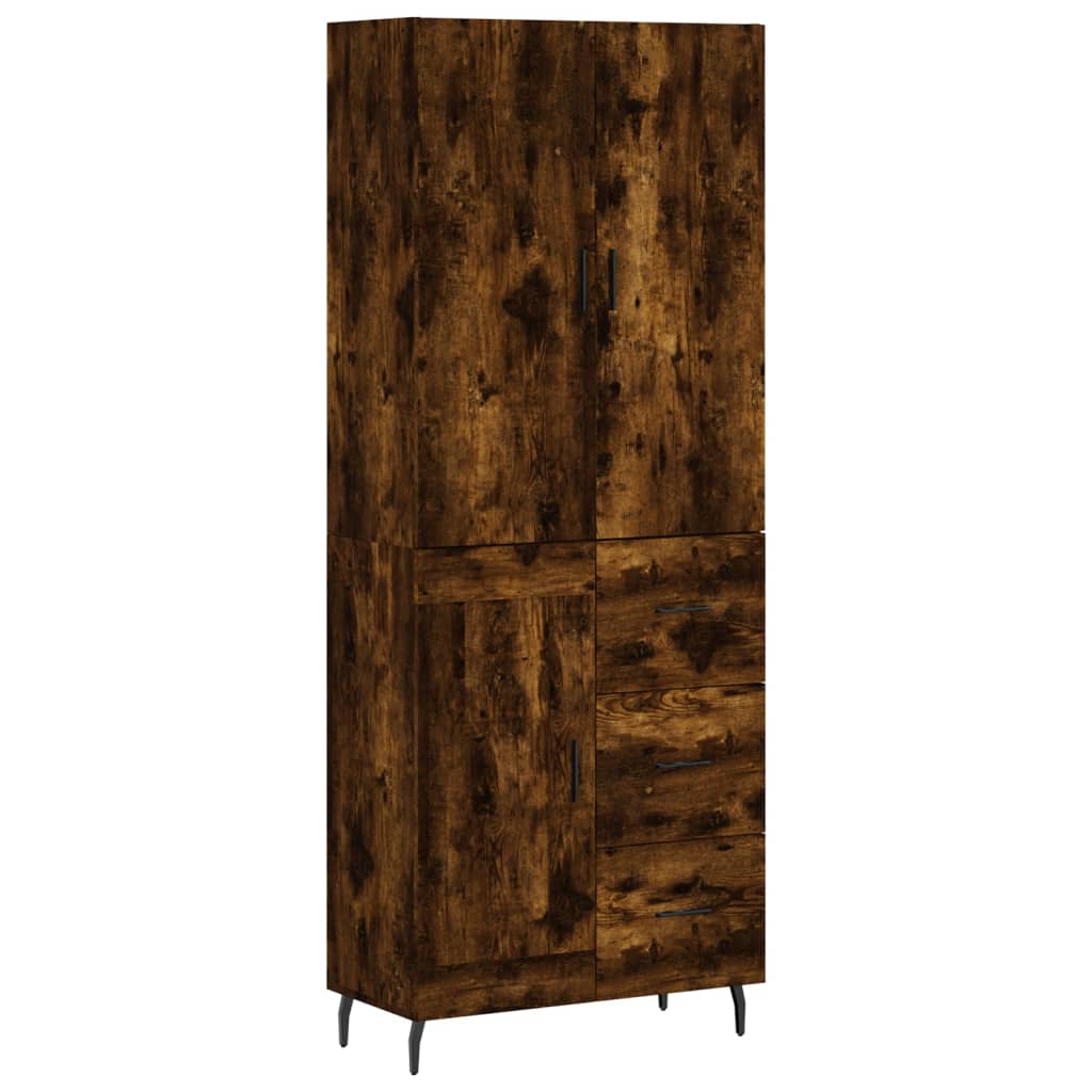 Credenza Rovere Fumo  69,5x34x180 cm in Legno Multistrato - homemem39